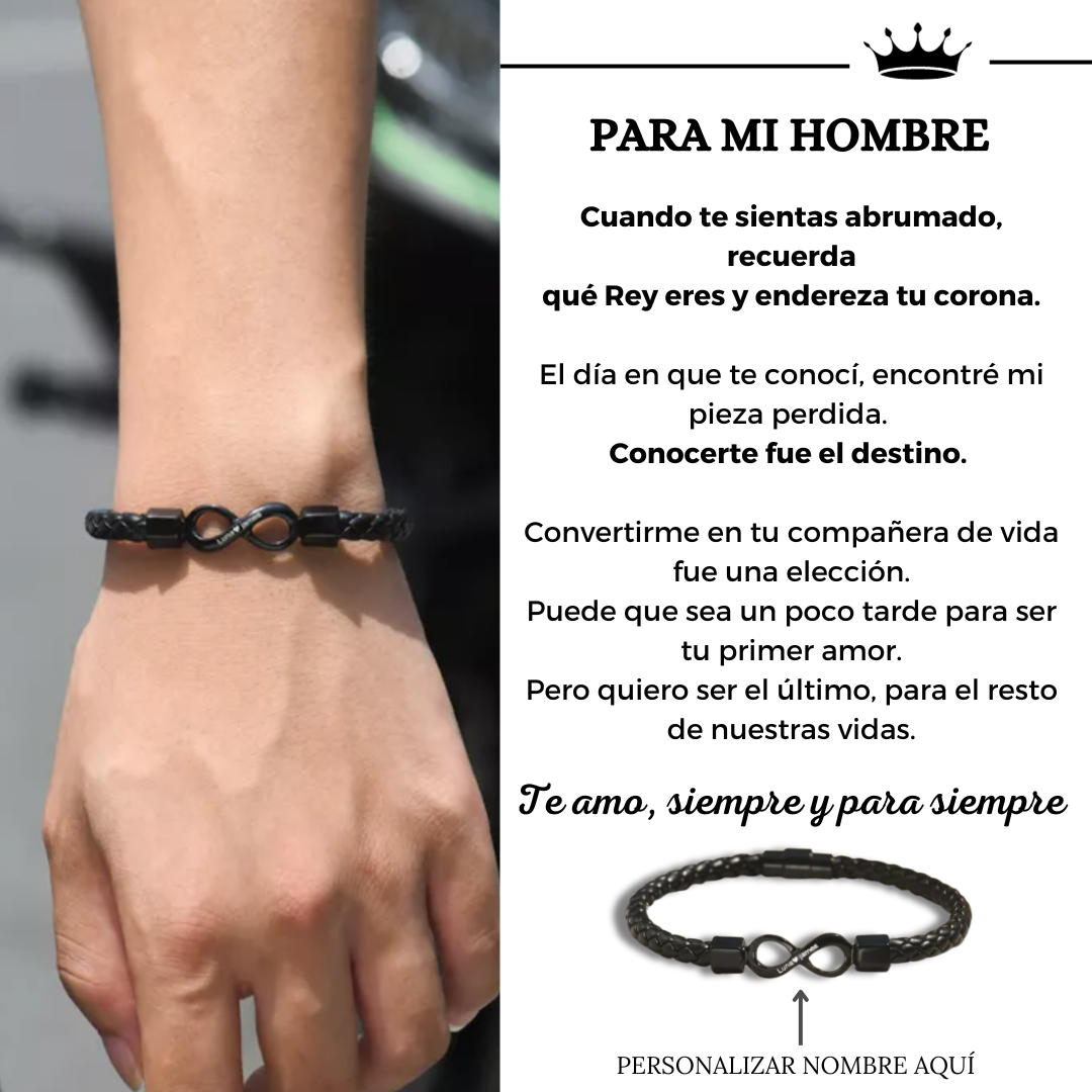 Pulsera Infinito – Para mi Hombre