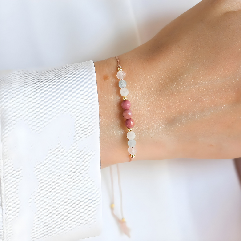 Pulsera Dulce Espera – Celebrando la Maternidad con Piedras Naturales