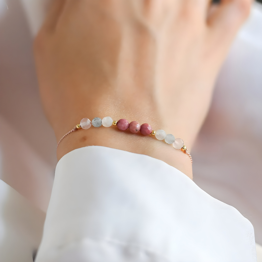 Pulsera Dulce Espera – Celebrando la Maternidad con Piedras Naturales