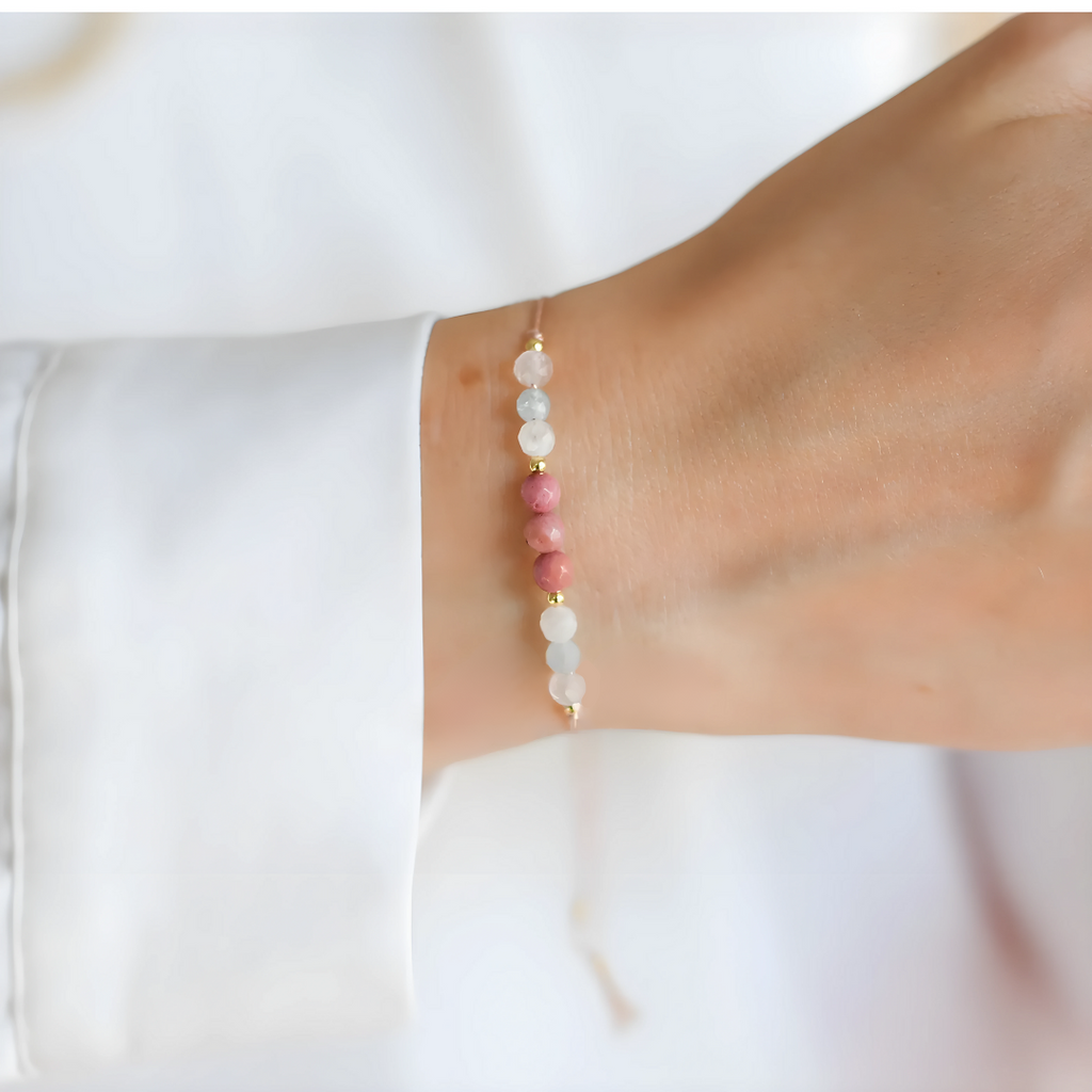 Pulsera Dulce Espera – Celebrando la Maternidad con Piedras Naturales
