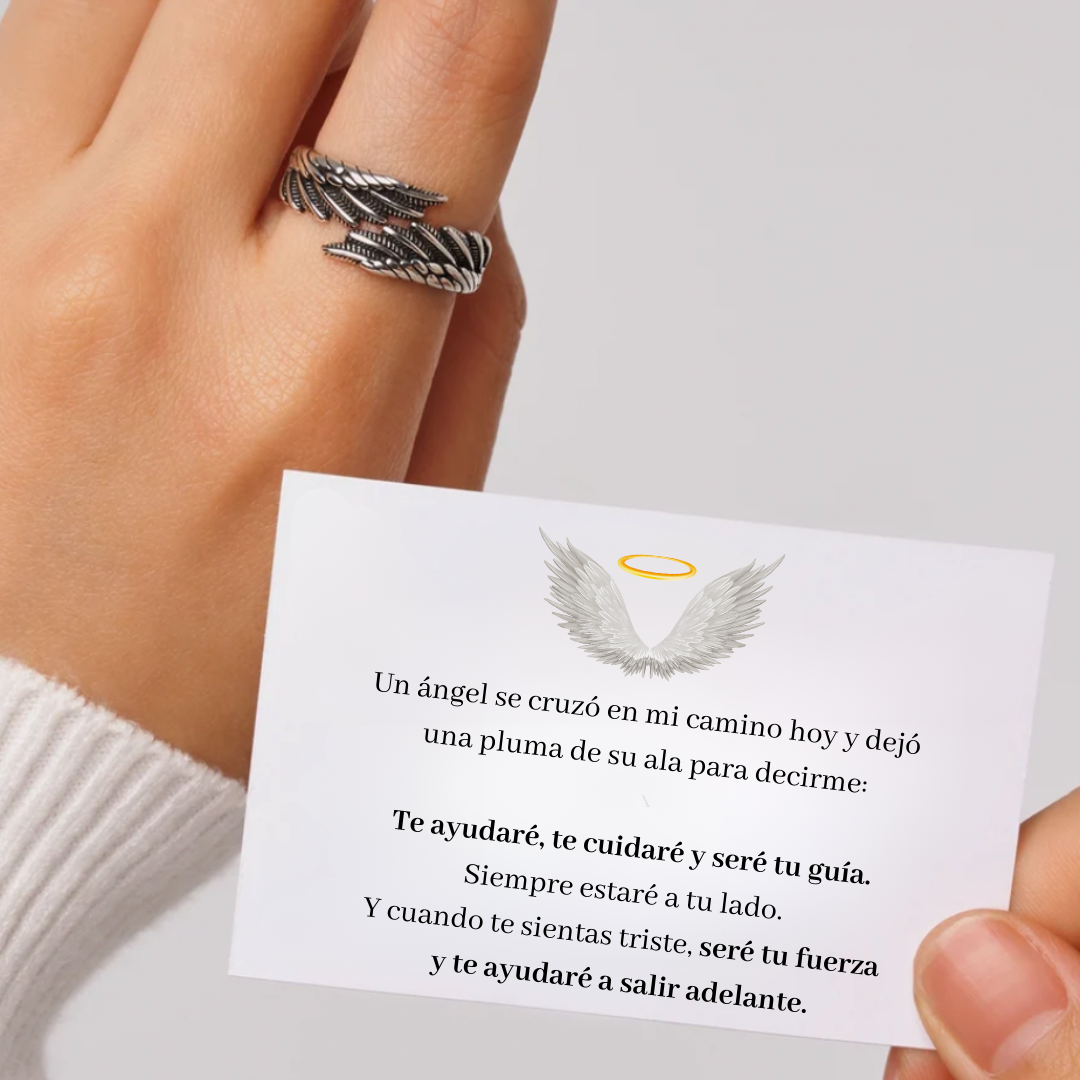 Anillo Alas de Ángel – Personalizable con Nombre