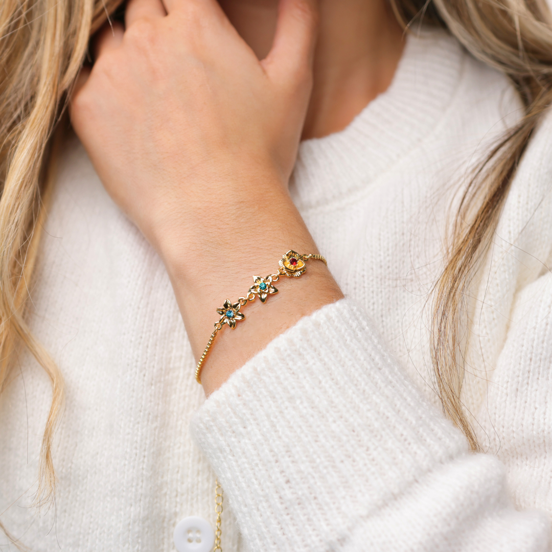 Pulsera Flores de Vida – Personalizable