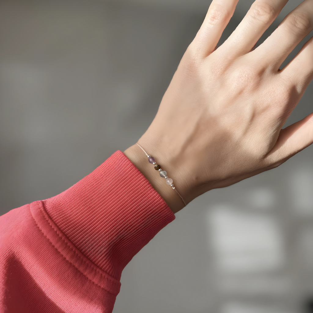 Pulsera Alivio de Ansiedad – Serenidad y Equilibrio con Piedras Naturales