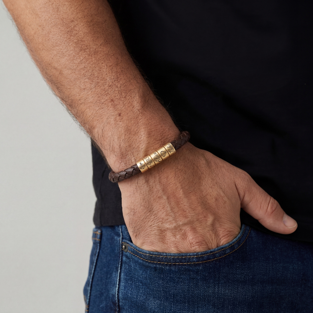 Pulsera El Mejor Papá – Personalizable