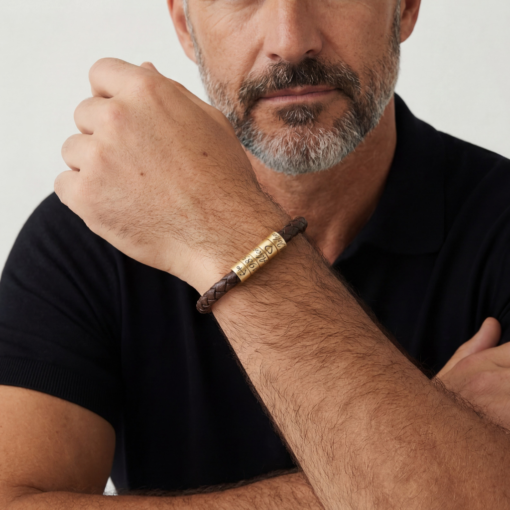 Pulsera El Mejor Papá – Personalizable