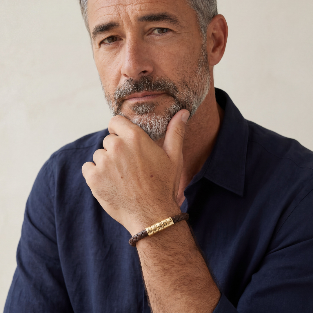 Pulsera El Mejor Papá – Personalizable