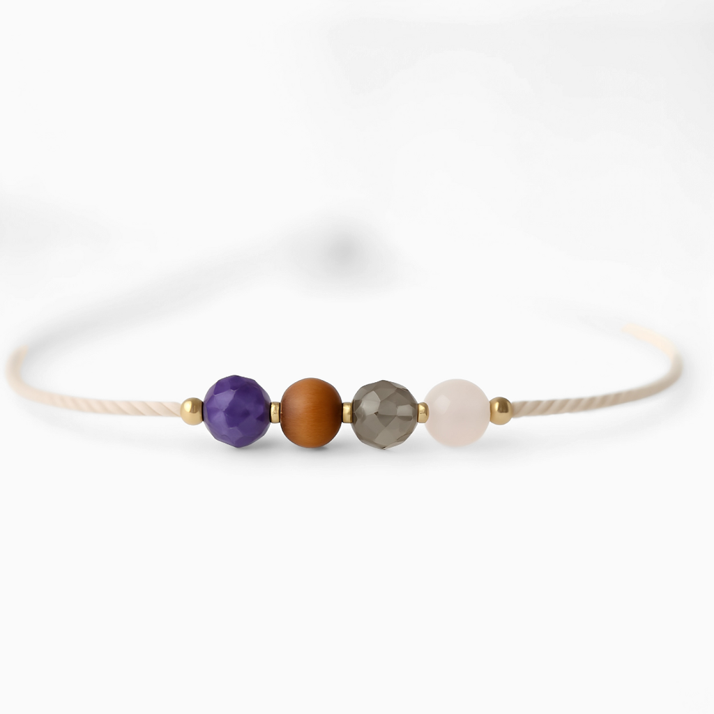 Pulsera Alivio de Ansiedad – Serenidad y Equilibrio con Piedras Naturales