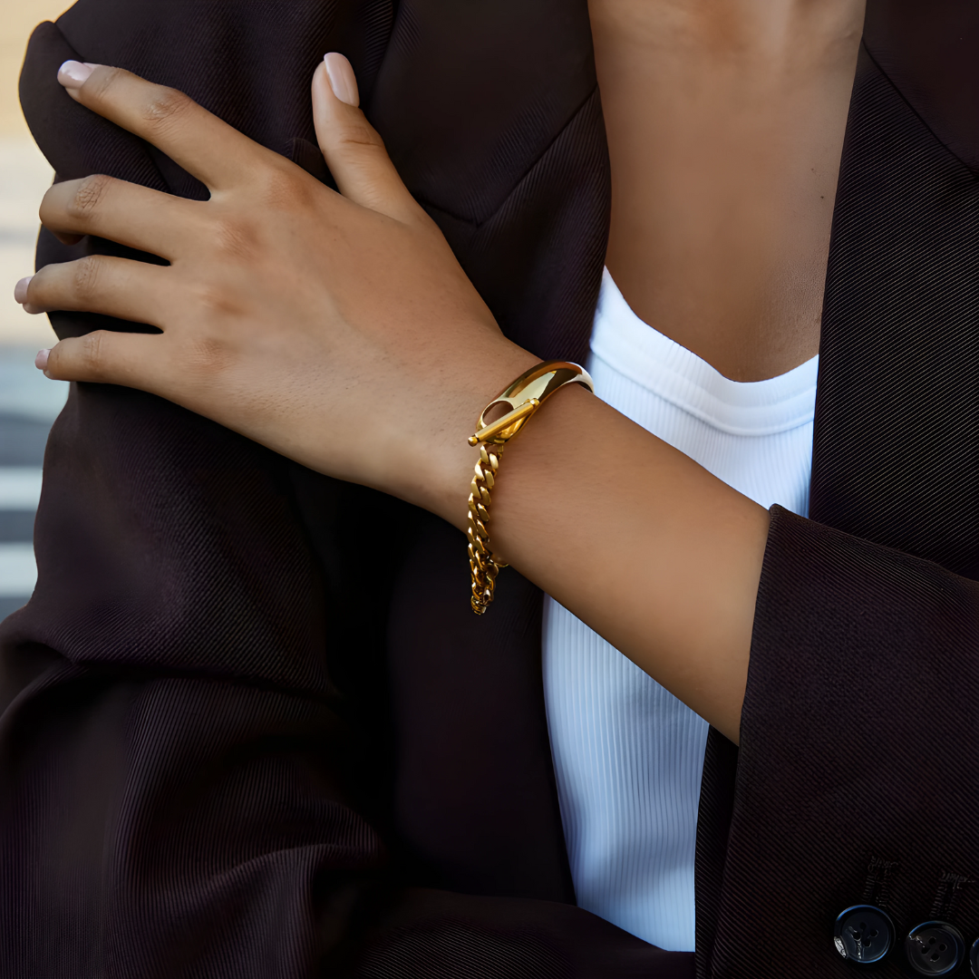 Pulsera Golden Asimétrica