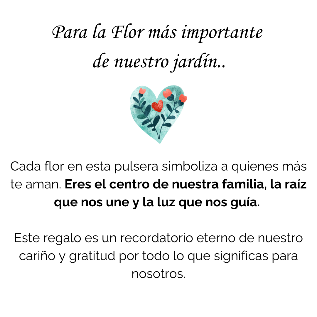 Pulsera Flores de Vida – Personalizable