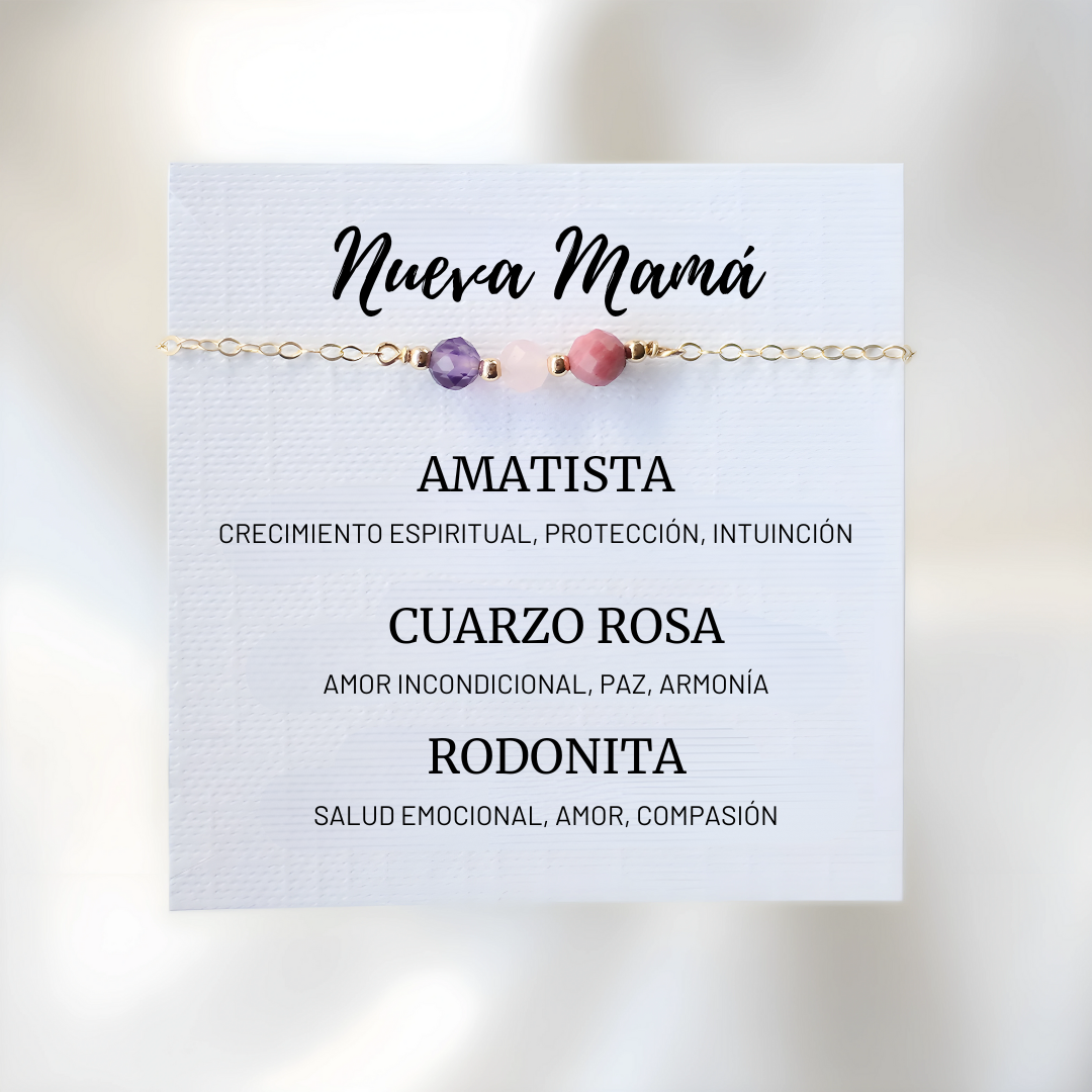 Pulsera Mamá Primeriza – Equilibrio y Amor con Piedras Naturales