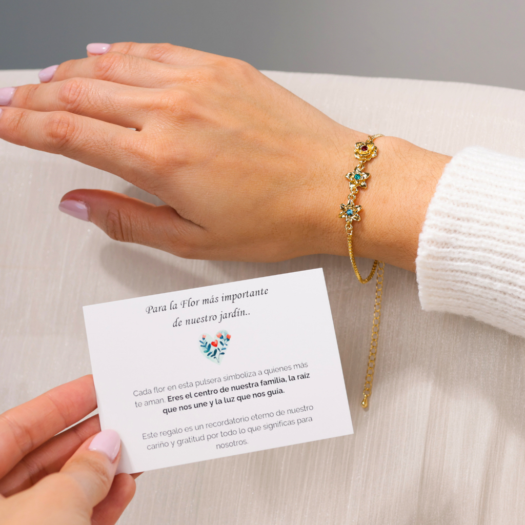 Pulsera Flores de Vida – Personalizable