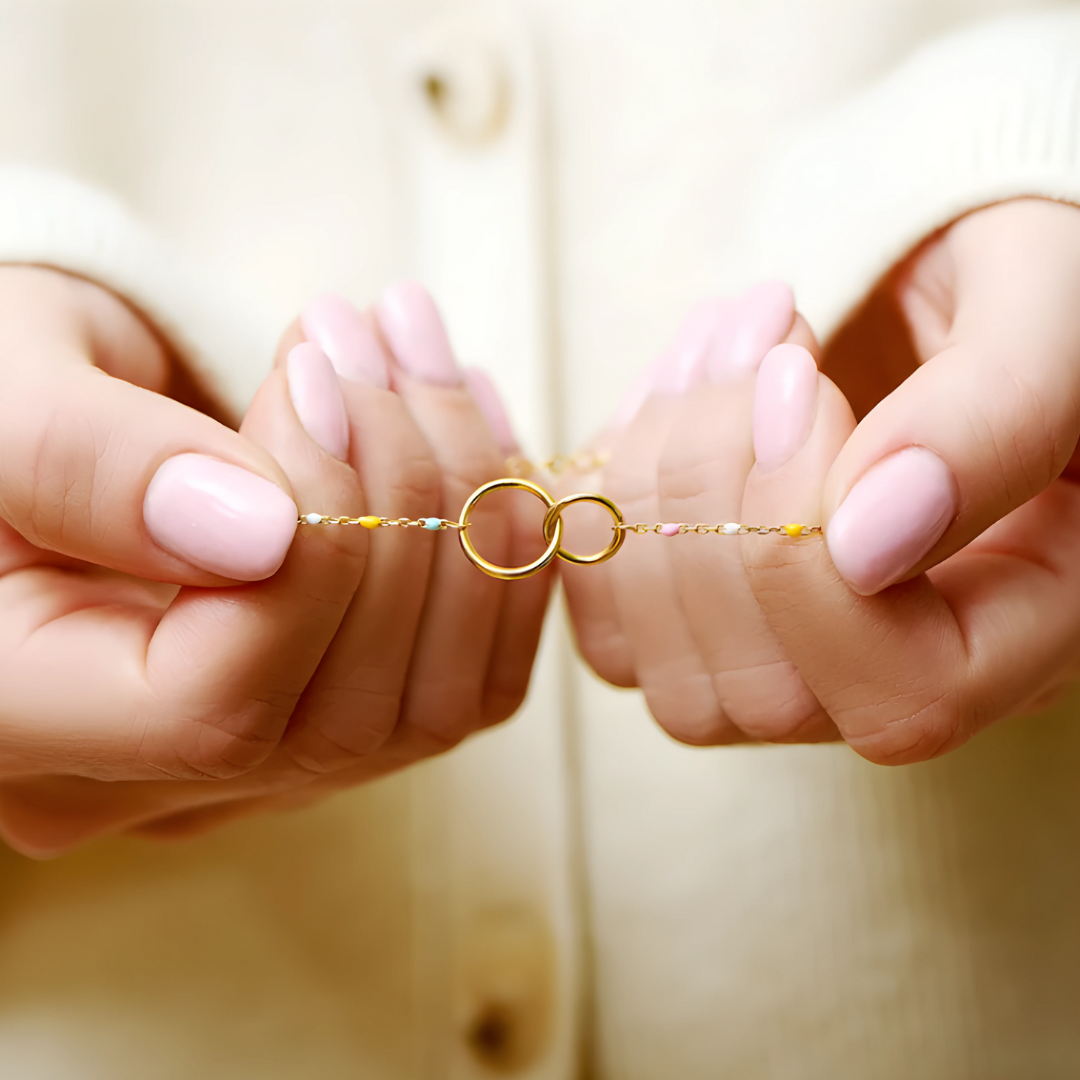 Pulsera Corazones Unidos – A mi Madre