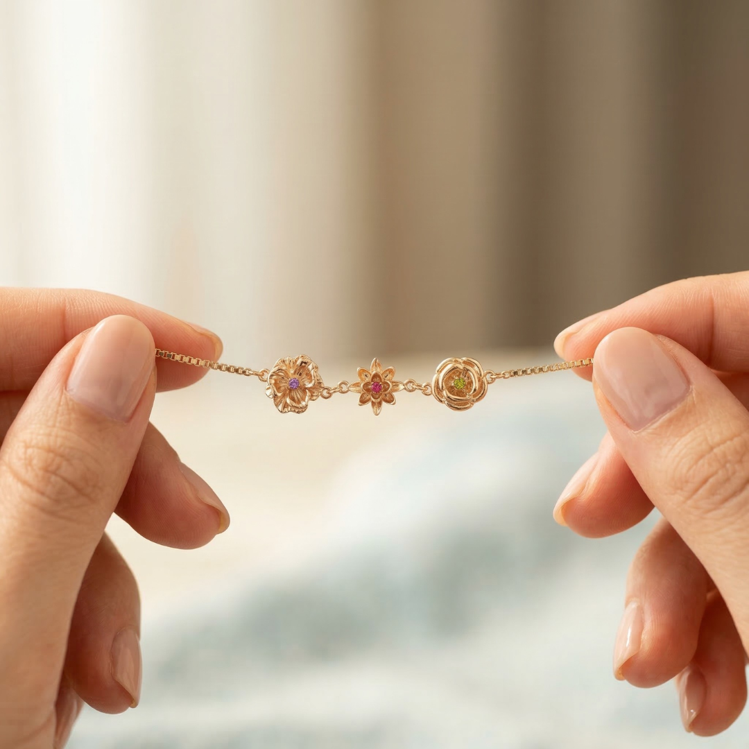 Pulsera Flores de Vida – Personalizable