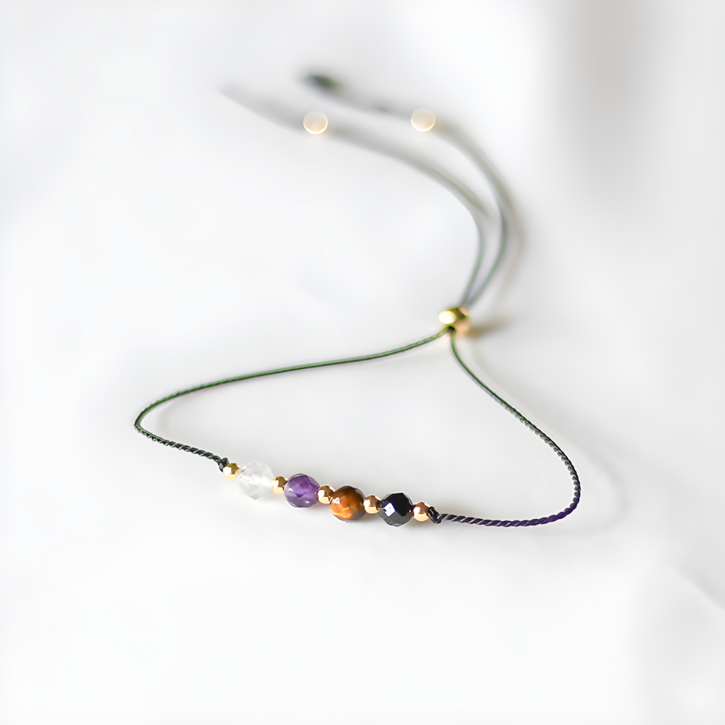 Pulsera de Protección Energética – Amuleto de Piedras Naturales