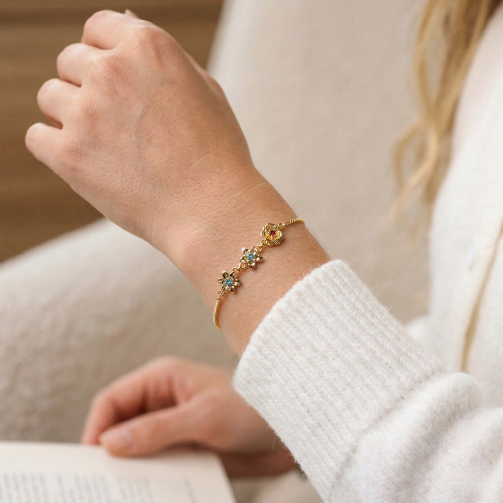 Pulsera Flores de Vida – Personalizable