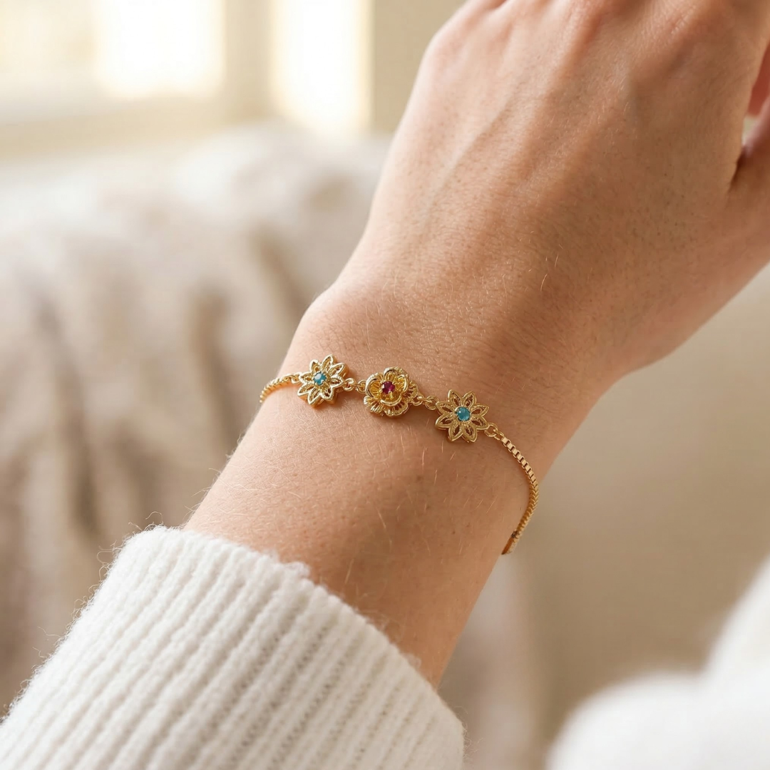 Pulsera Flores de Vida – Personalizable