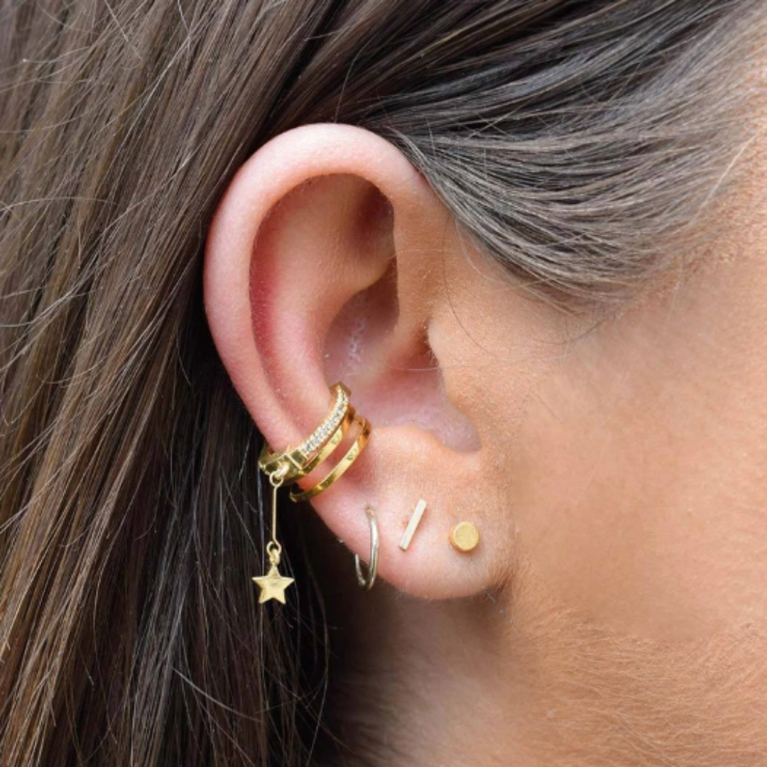 Pendientes Huggies Bar
