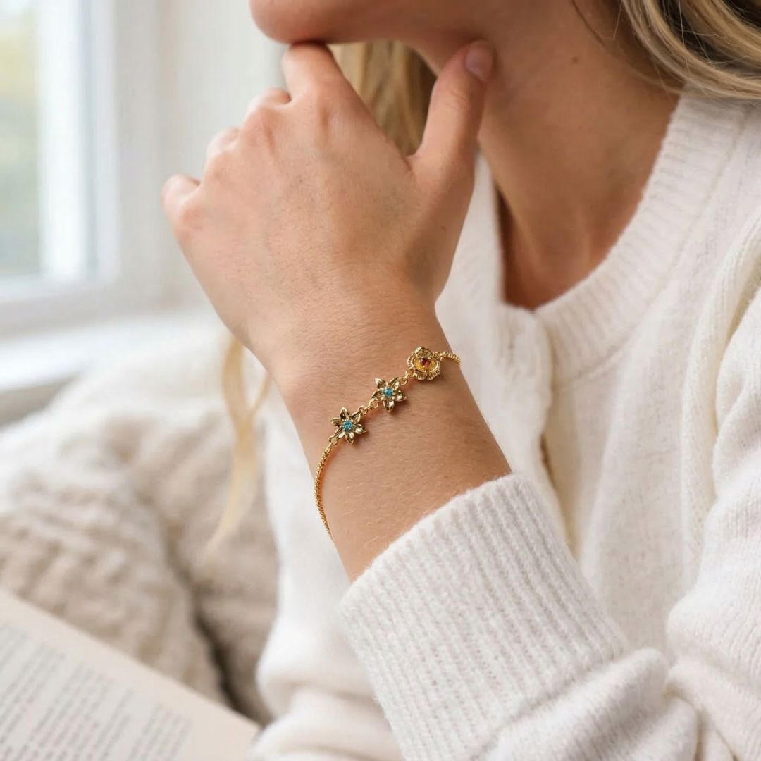 Pulsera Flores de Vida – Personalizable