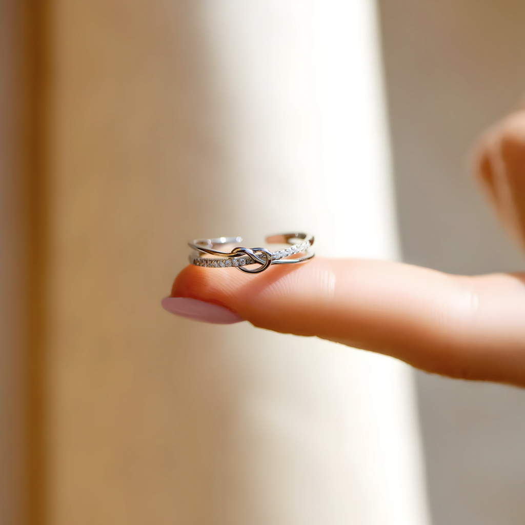 Anillo Nudo de corazón