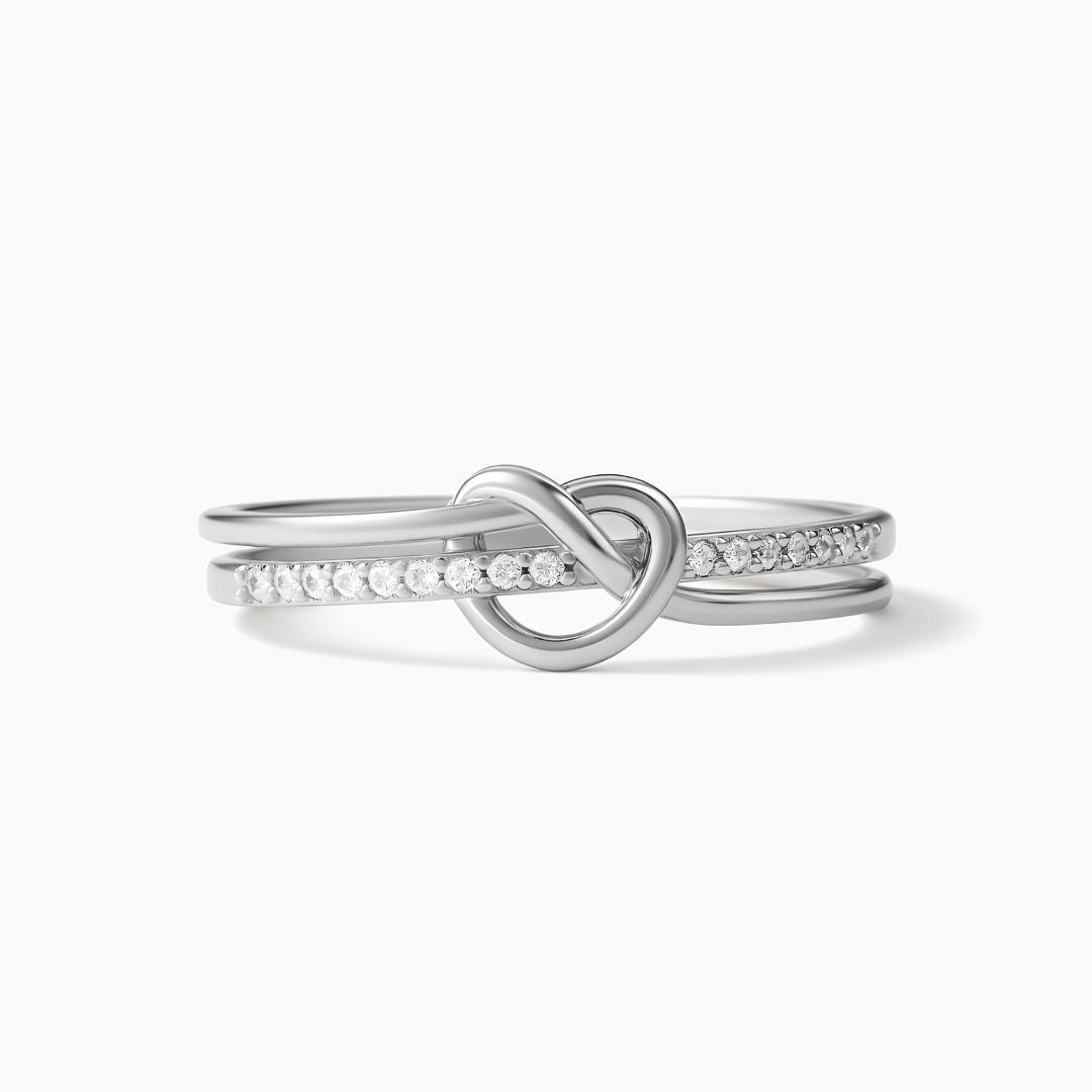 Anillo Nudo de corazón