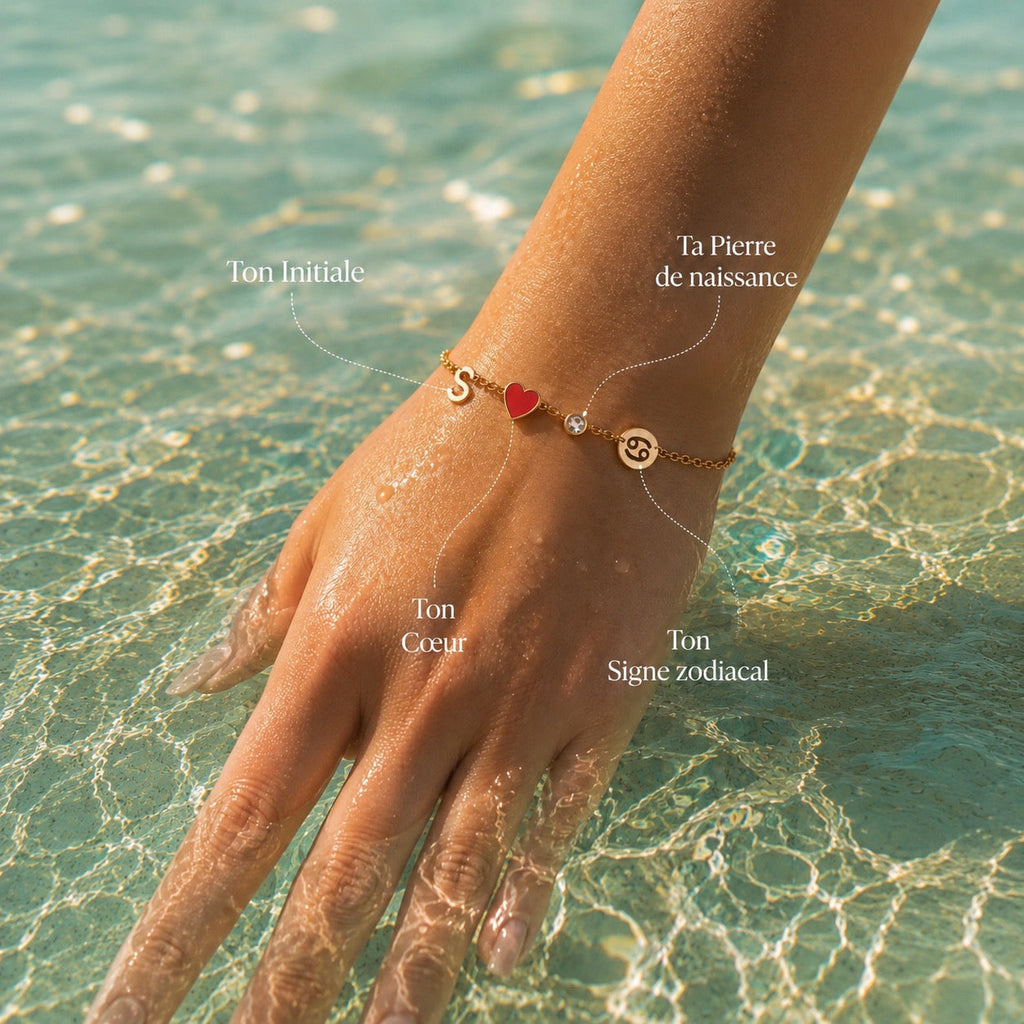 Pulsera Corazón con Amuletos Personalizados