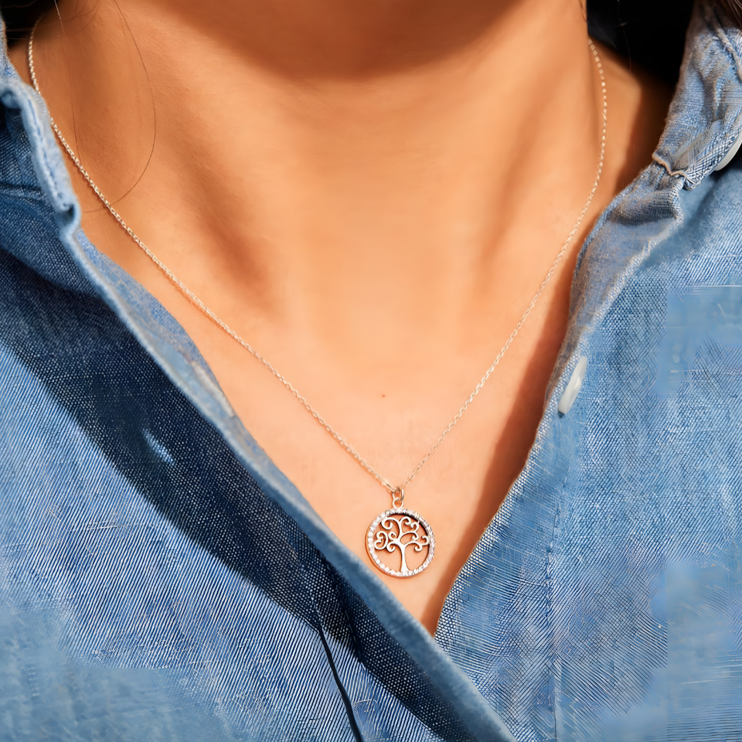 Collar Árbol de la Familia – A mi Mamá