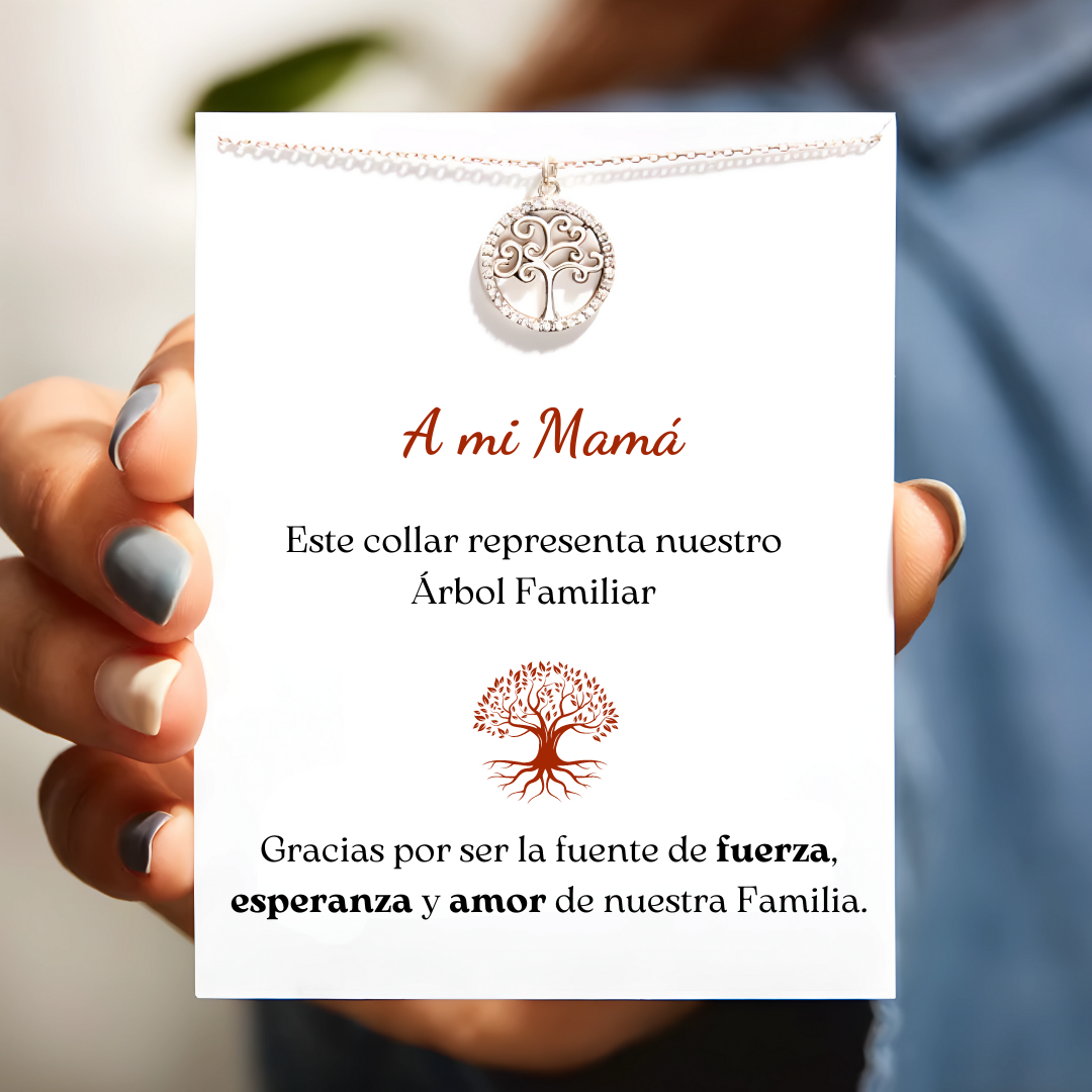 Collar Árbol de la Familia – A mi Mamá
