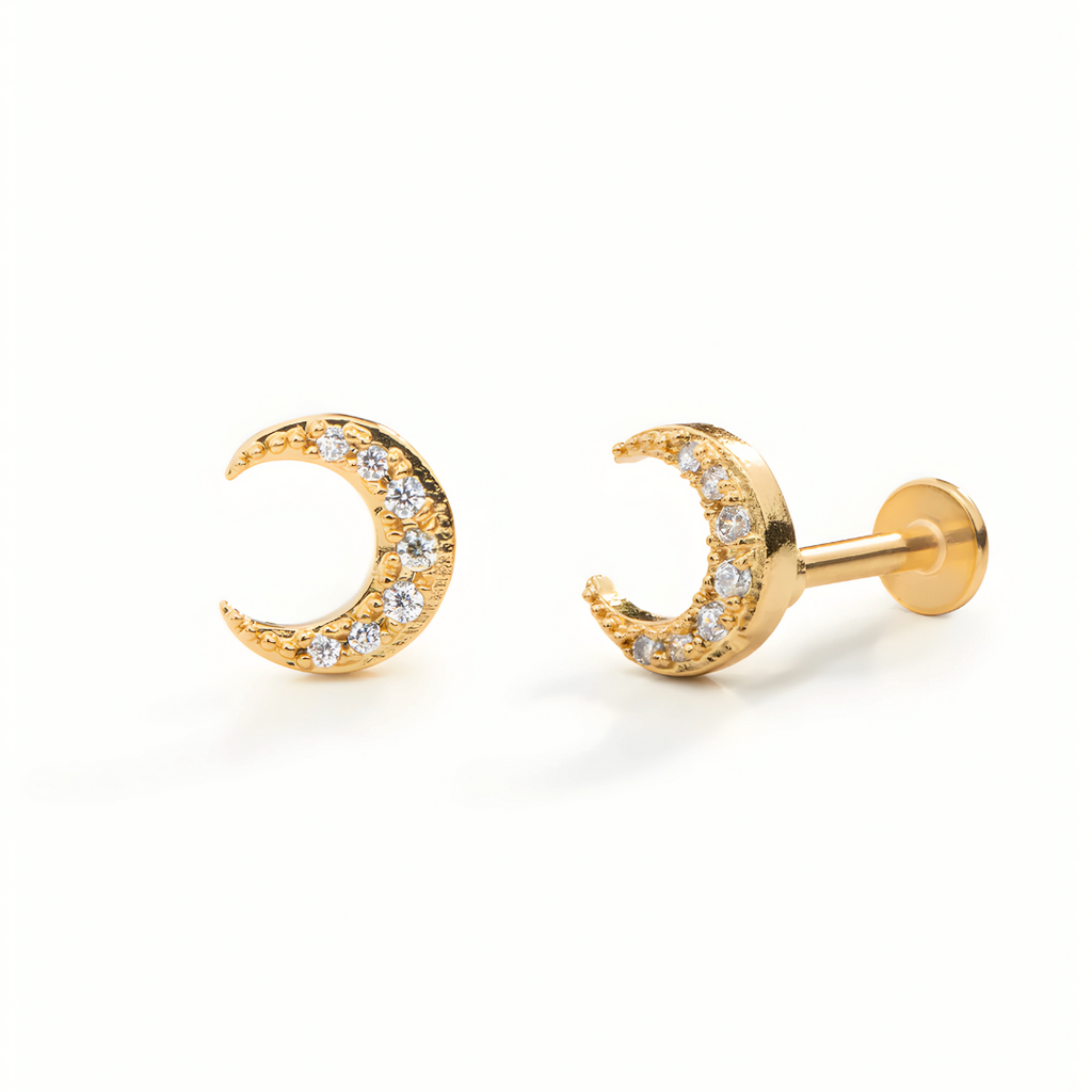 Pendientes Mini Luna S925