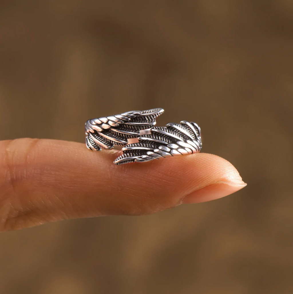 Anillo Alas de Ángel – Personalizable con Nombre