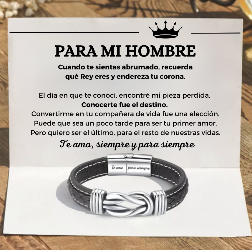 Pulsera Nudo Eterno – Para Mi Hombre