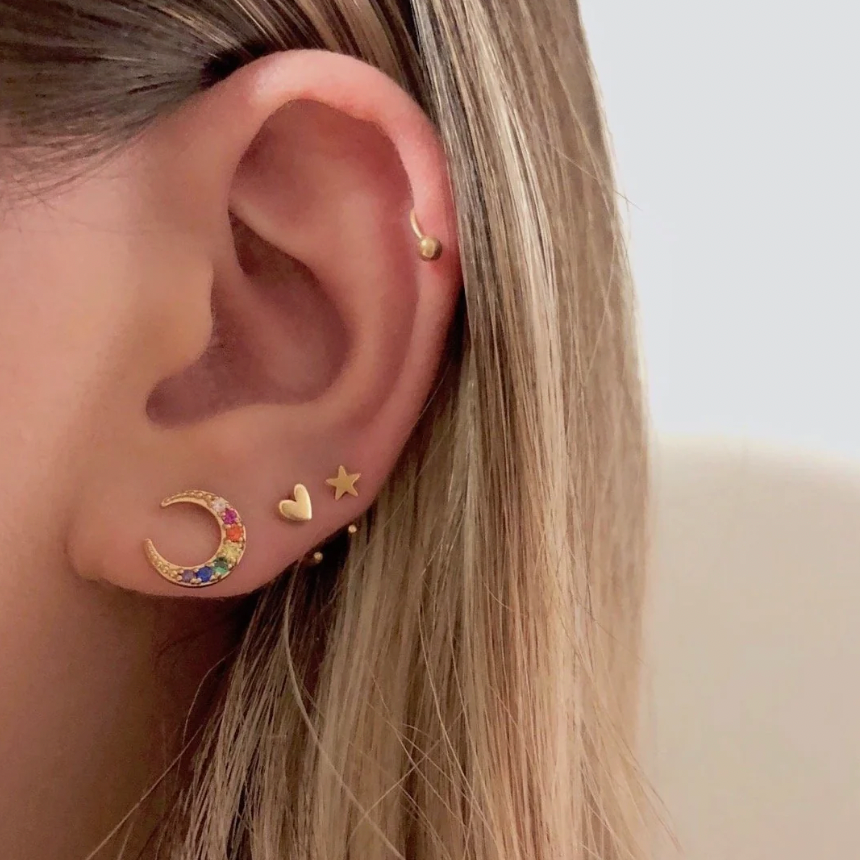 Pendientes Huggie Cora