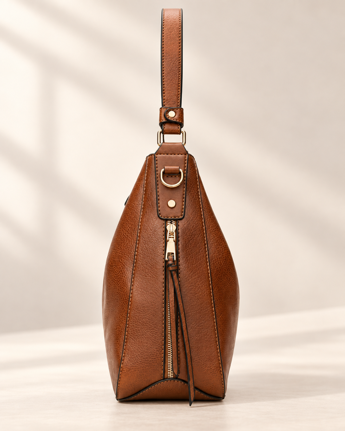 Bolso de Mano de Lujo en Piel Vegana Hobo Antirrobo