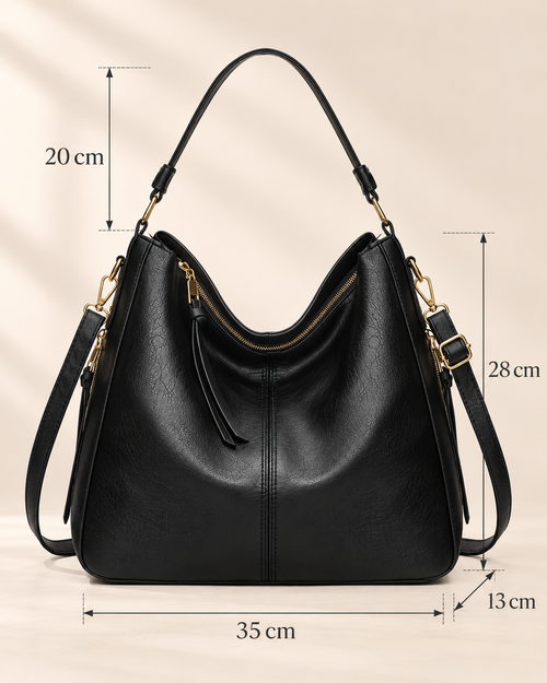 Bolso de Mano de Lujo en Piel Vegana Hobo Antirrobo