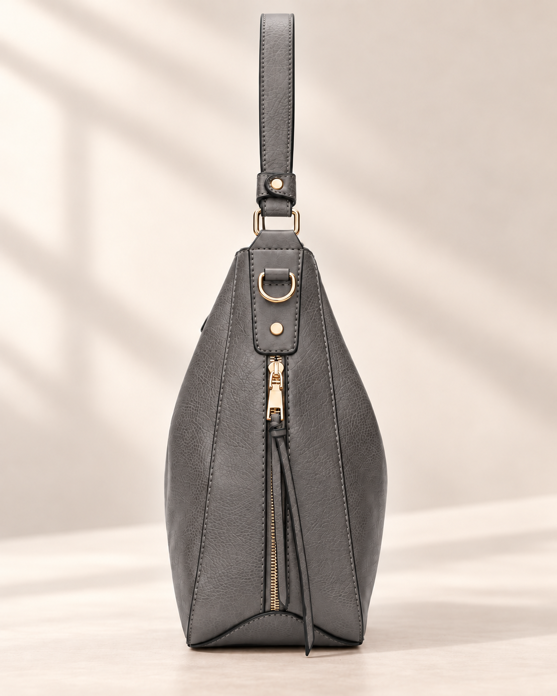 Bolso de Mano de Lujo en Piel Vegana Hobo Antirrobo