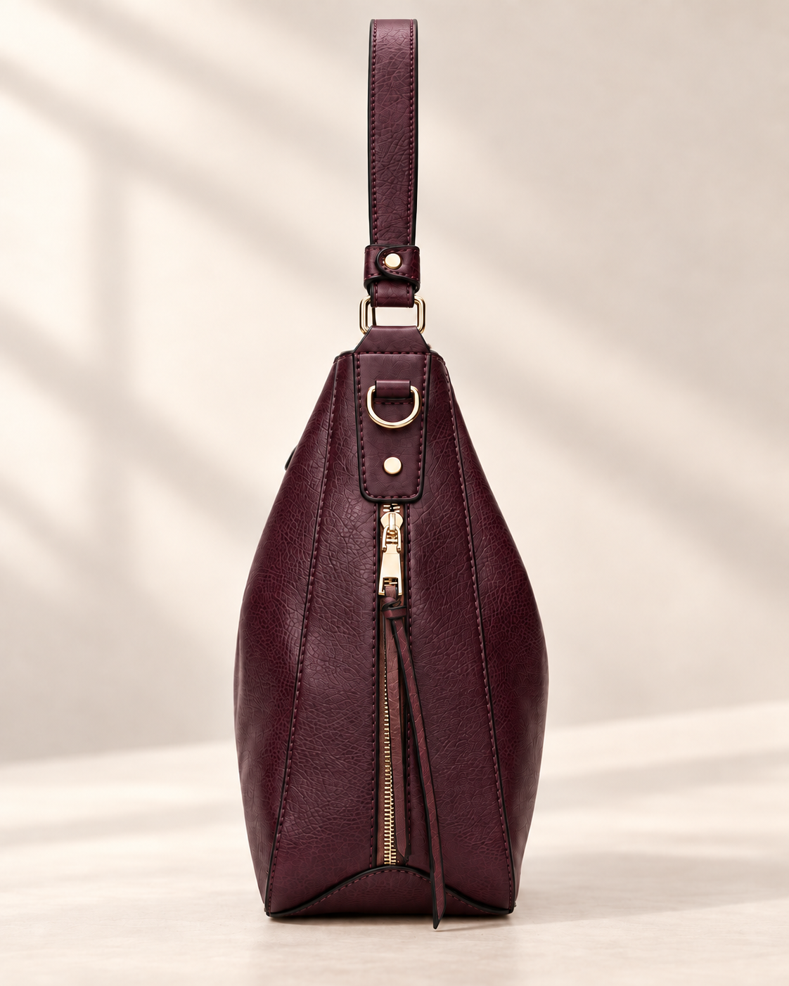 Bolso de Mano de Lujo en Piel Vegana Hobo Antirrobo