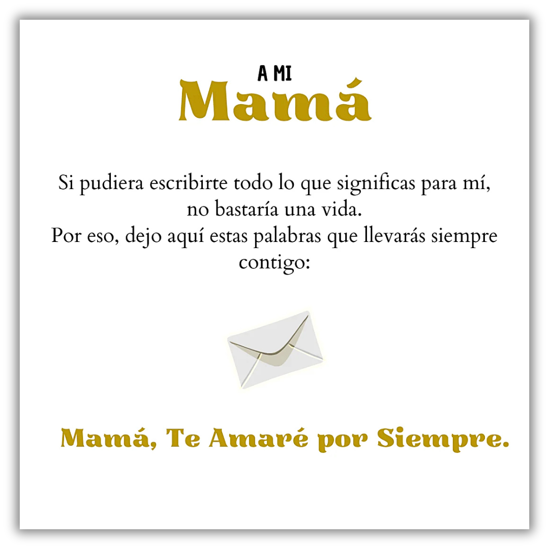 Collar Te Amaré por Siempre – A mi Madre