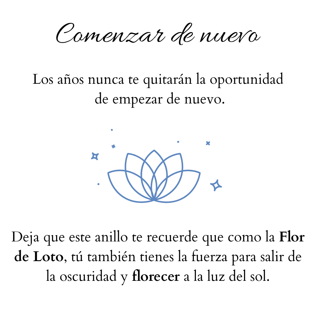 Anillo Lotus – Comenzar de Nuevo