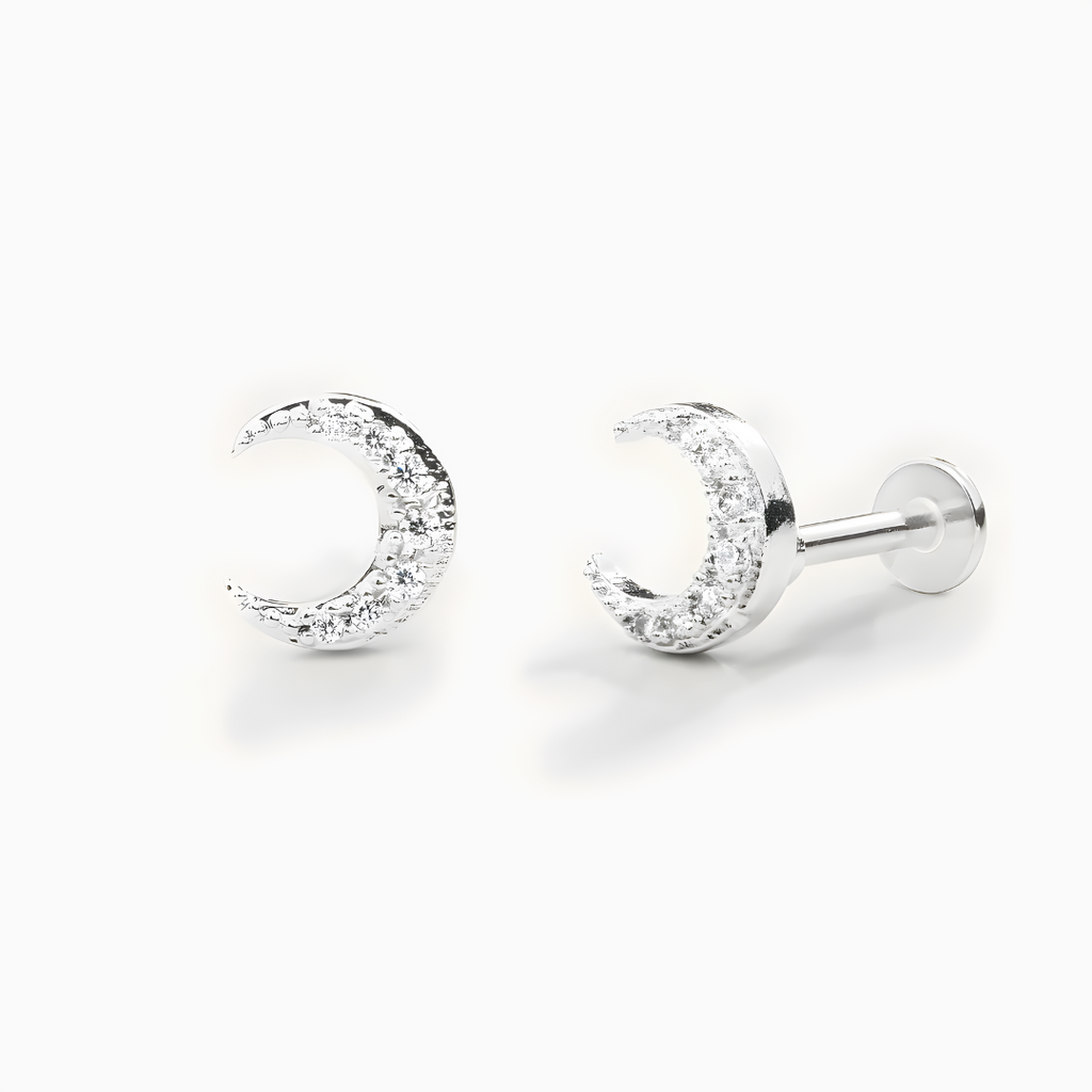 Pendientes Mini Luna S925