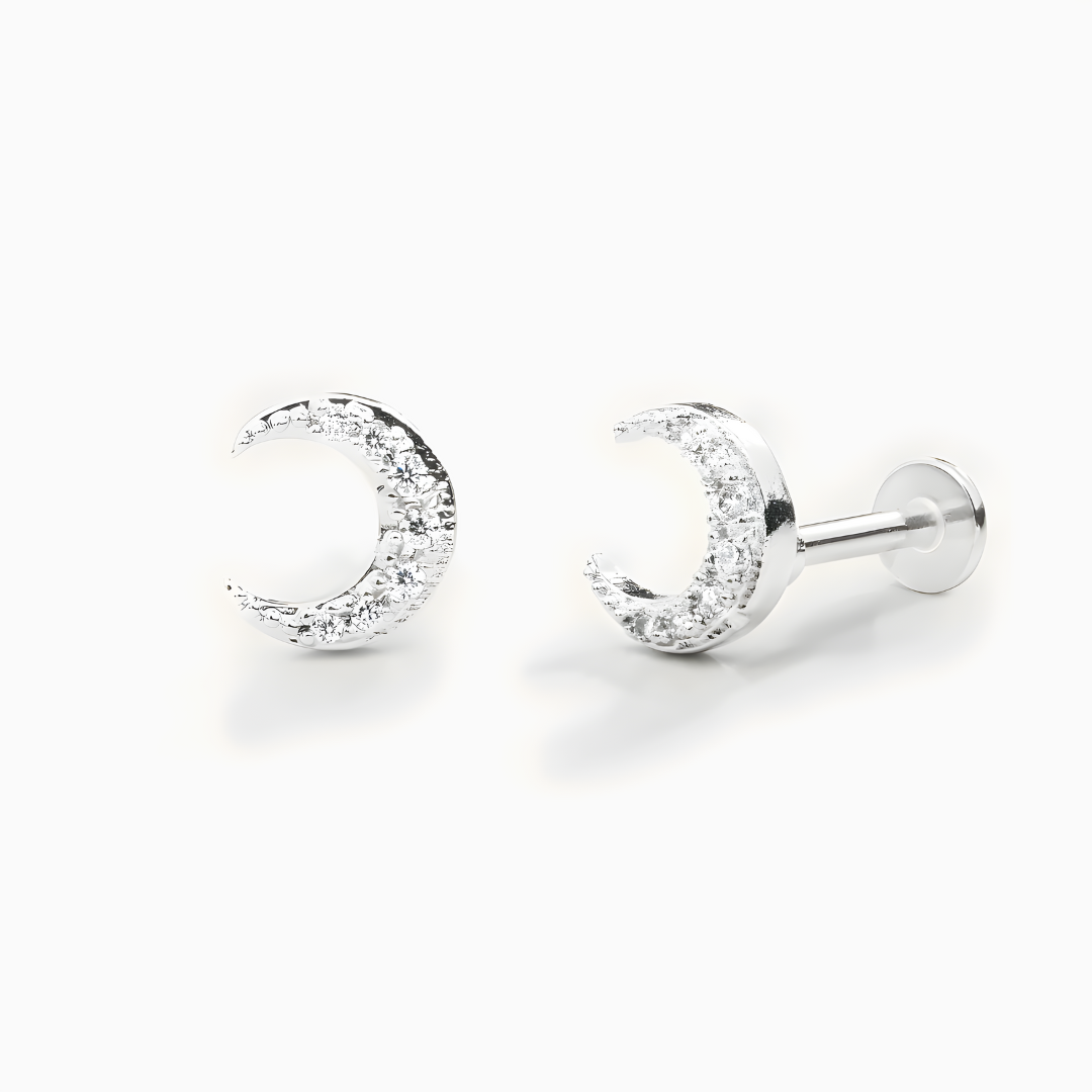 Pendientes Mini Luna S925