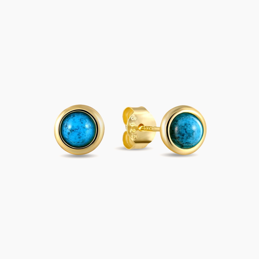 Pendientes Agua Marina