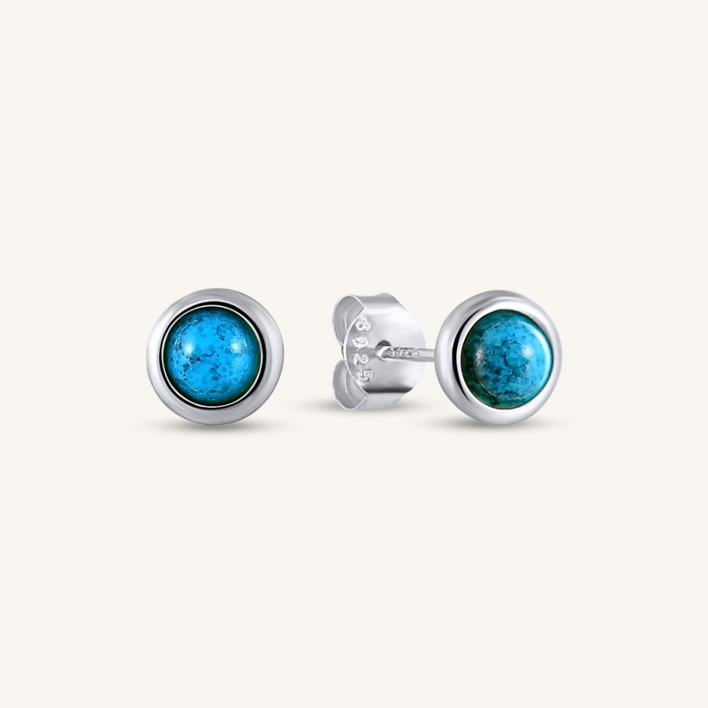 Pendientes Agua Marina