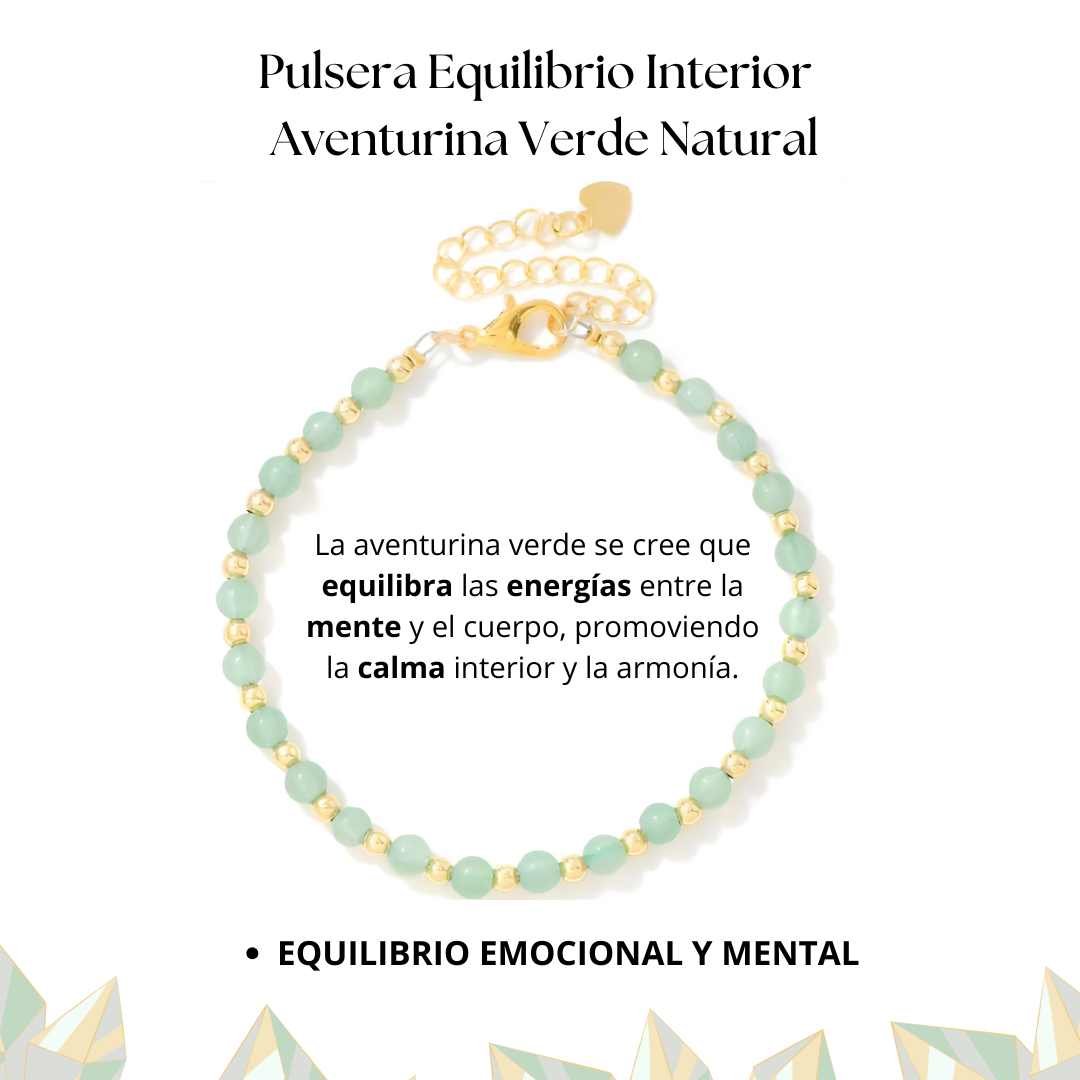 Pulsera Equilibrio Interior – Aventurina Verde Natural