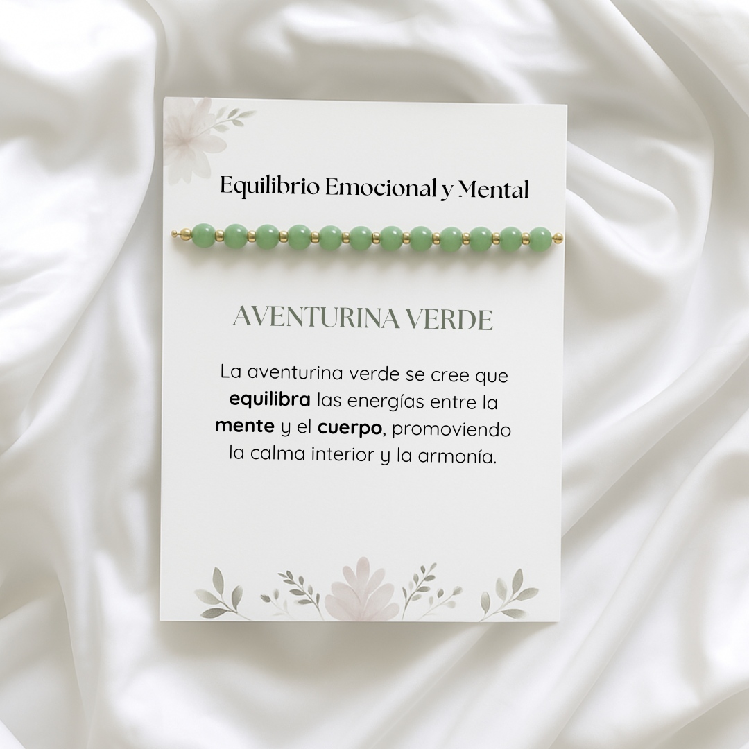 Pulsera Equilibrio Interior – Aventurina Verde Natural