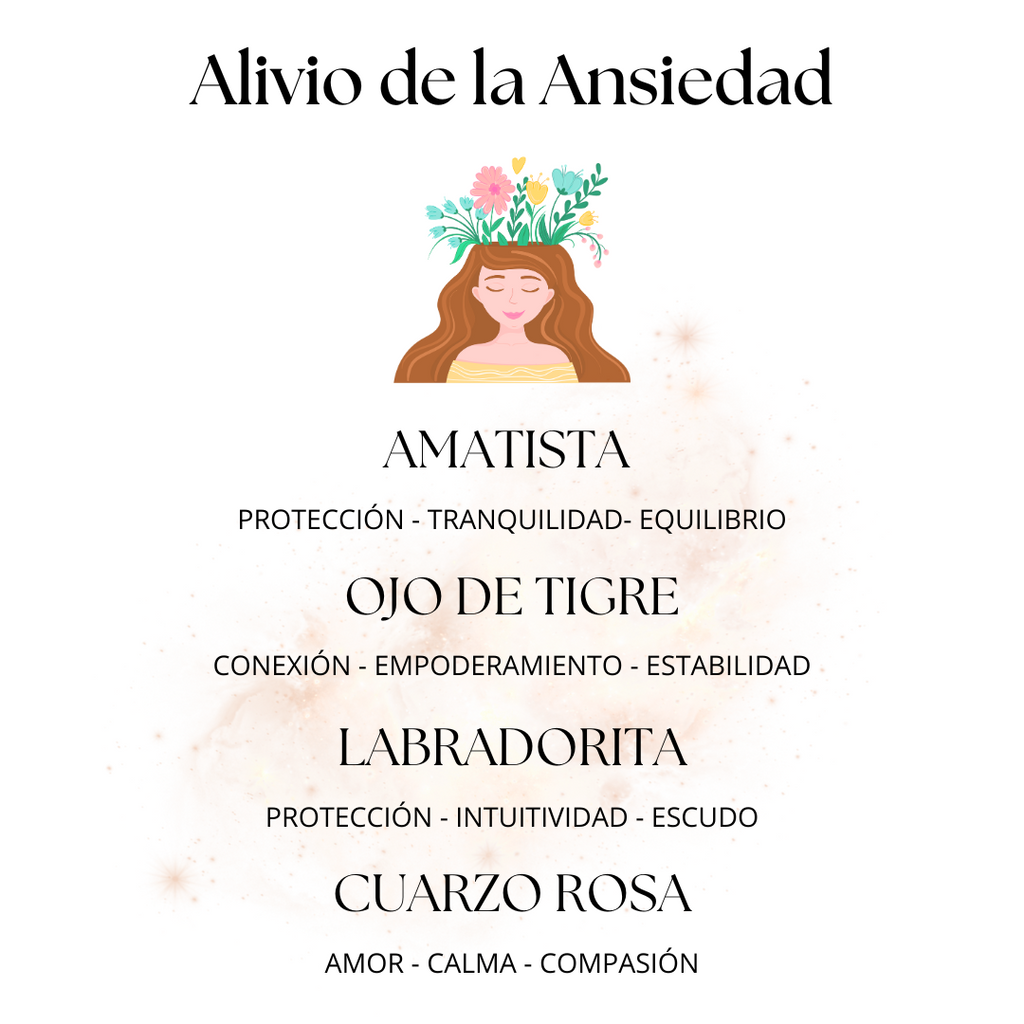 Pulsera Alivio de Ansiedad – Serenidad y Equilibrio con Piedras Naturales