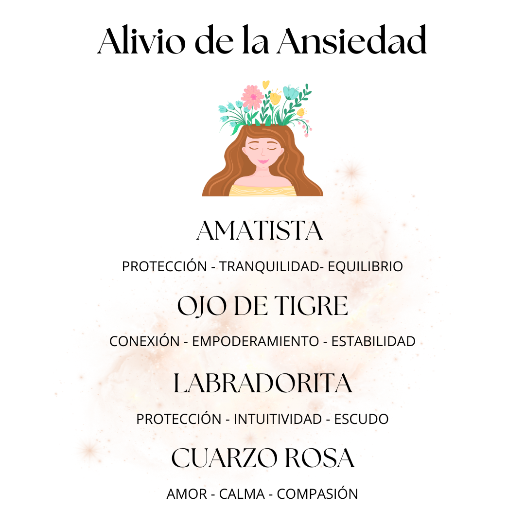 Pulsera Alivio de Ansiedad – Serenidad y Equilibrio con Piedras Naturales