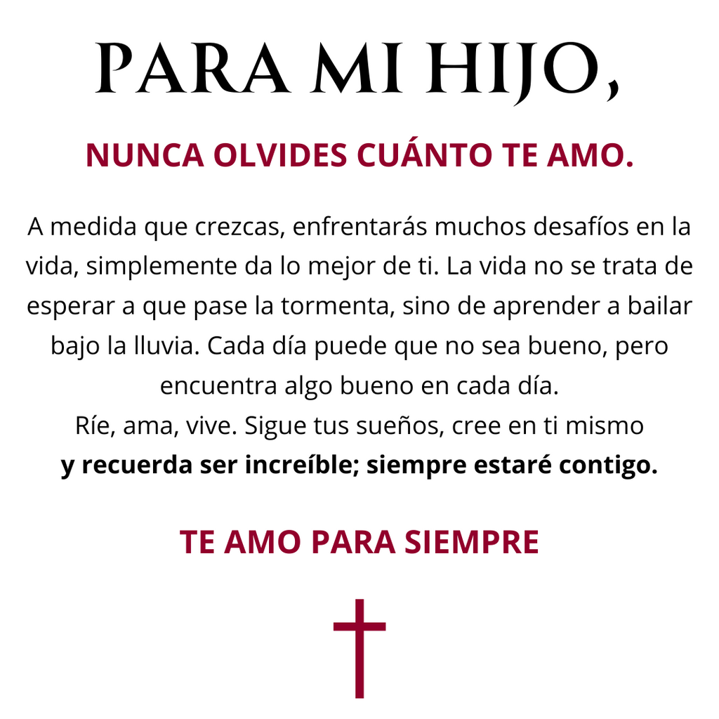 Pulsera Amor Eterno – Para mi hijo