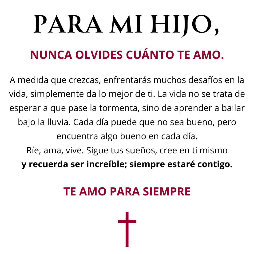 Pulsera Amor Eterno – Para mi hijo
