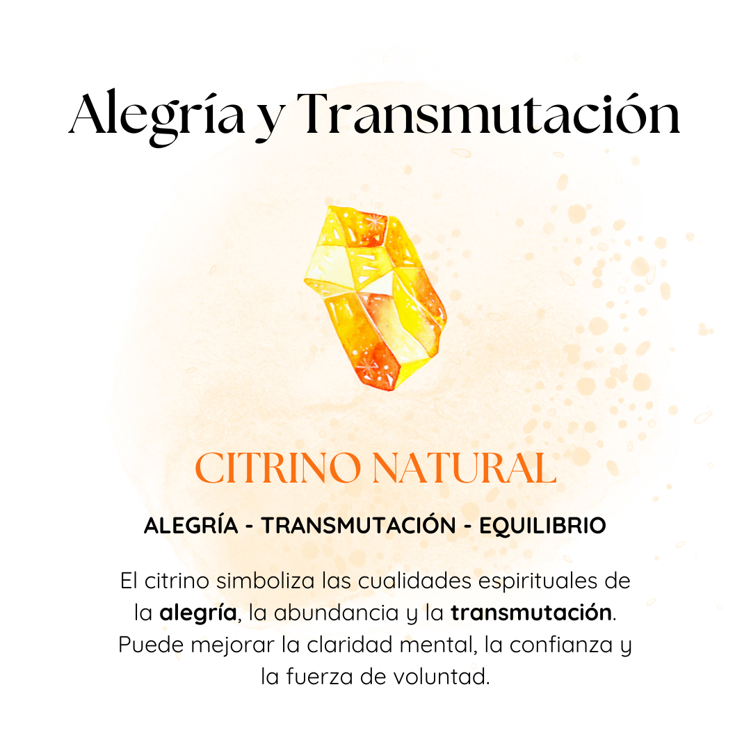 Pulsera Alegría y Transmutación de Citrino Natural