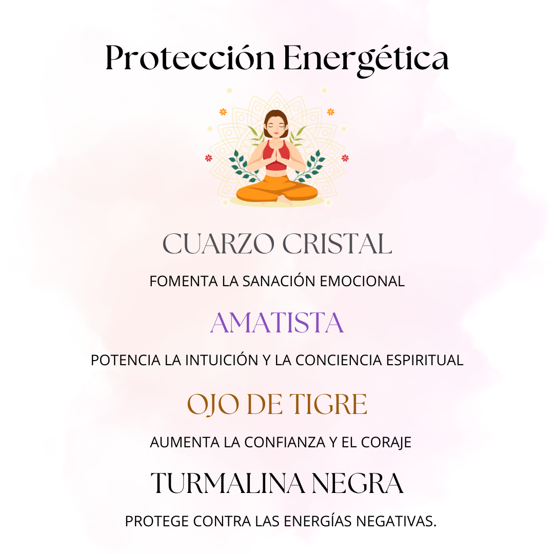 Pulsera de Protección Energética – Amuleto de Piedras Naturales