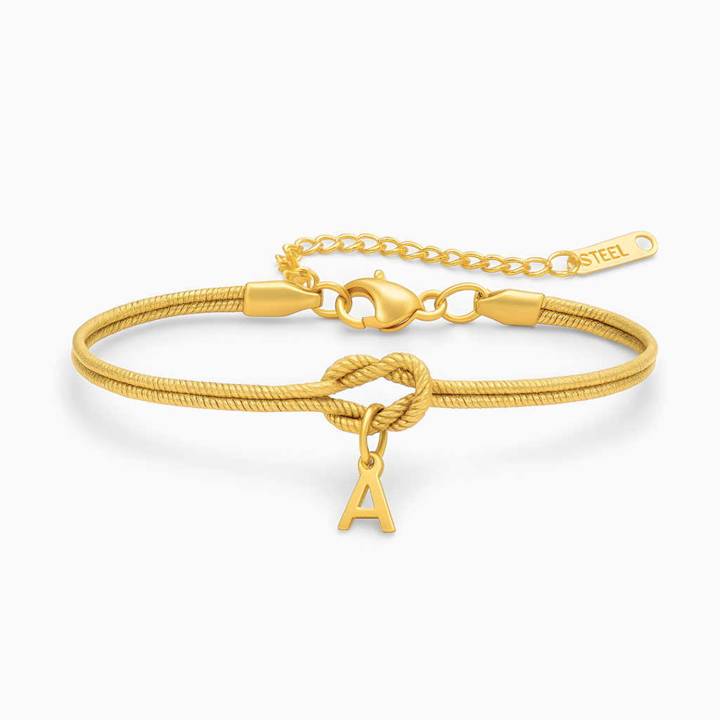 Pulsera Nudo con Letra